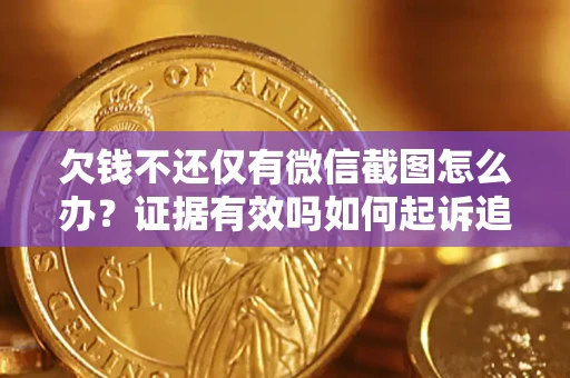 济南欠钱不还仅有微信截图怎么办？证据有效吗如何起诉追回欠款？