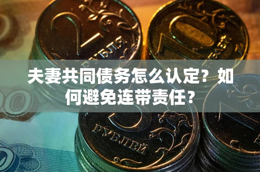 济南夫妻共同债务怎么认定？如何避免连带责任？