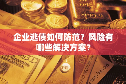济南企业逃债如何防范？风险有哪些解决方案？