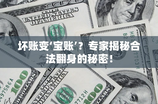 济南坏账变‘宝账’？专家揭秘合法翻身的秘密！