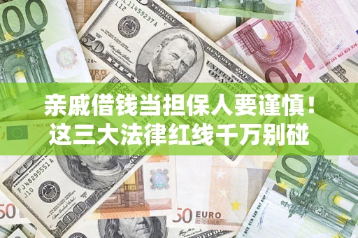 济南亲戚借钱当担保人要谨慎！这三大法律红线千万别碰