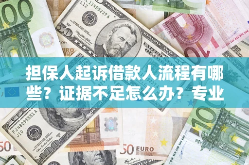 济南担保人起诉借款人流程有哪些？证据不足怎么办？专业律师解答